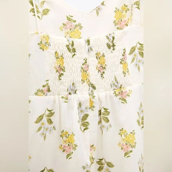 ZARA FLORAL PRINTED MIDI DRESS - Picture 10 of 11